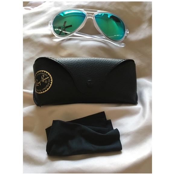 Ray-Ban Accessories - Ray-Ban Blue Green - Aviator- Clear Frame